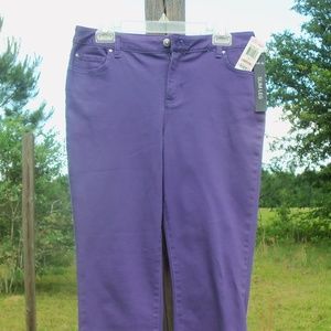 Style & Co Petite 10 purple pants